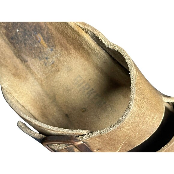 BIRKENSTOCK Arizona Leather SANDALS Oiled Leather Shoes Womens Size 7.0 Boho - Picture 8 of 11